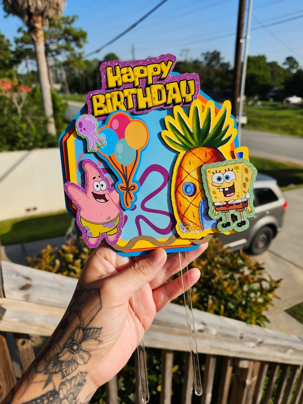 SpongeBob SquarePants Happy Birthday Cake Topper